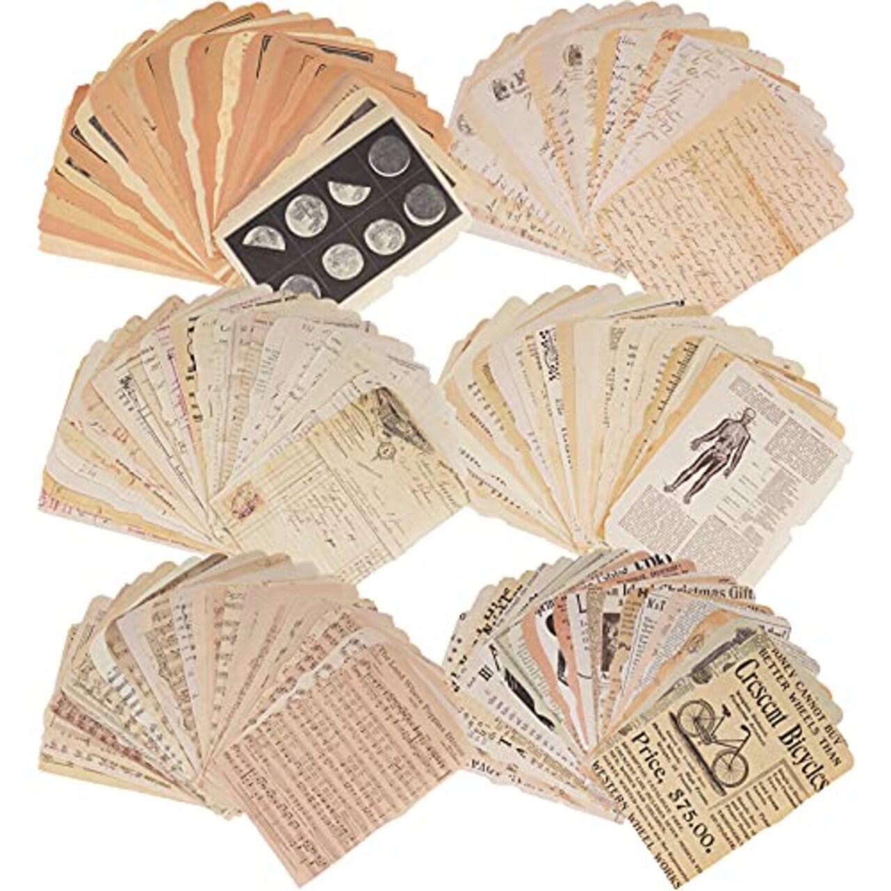 100 Pieces Vintage Ephemera Pack Junk Journal Kit Scrapbook Supplies  Decoupage Paper Sticker Material for Art Journaling Bullet Journals  Planners